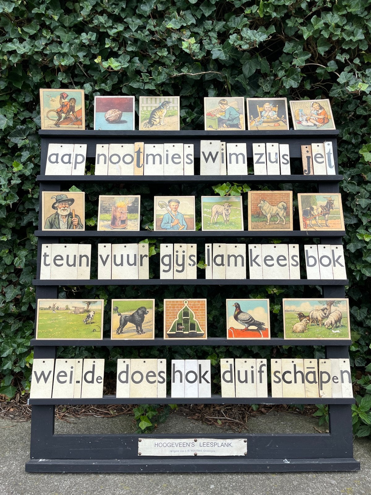 Vintage Hoogeveen's Leesplank met 24 Kaartjes, Boeken, Ophalen, Gelezen, Overige niveaus
