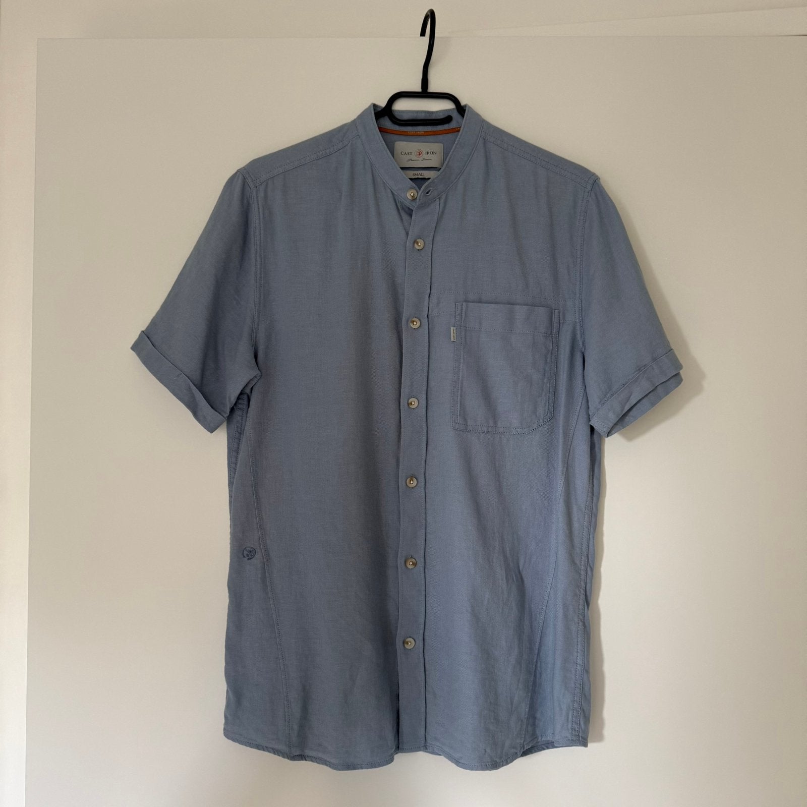 Cast Iron overhemd, Kleding | Heren, Ophalen of Verzenden, Zo goed als nieuw, Blauw, Halswijdte 38 (S) of kleiner