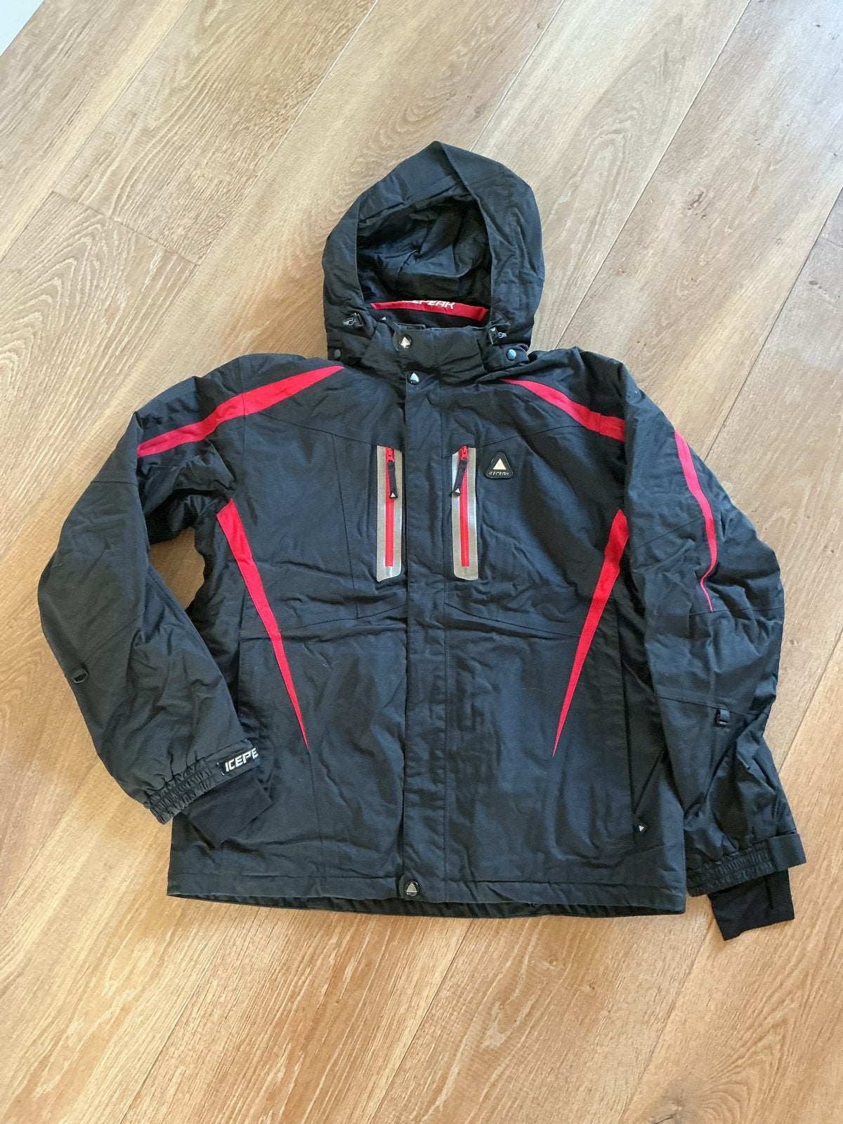Icepeak ski-jas heren - Zwart/Rood - Maat 52 (L), Ophalen, Gedragen, Maat 52/54 (L), Jack