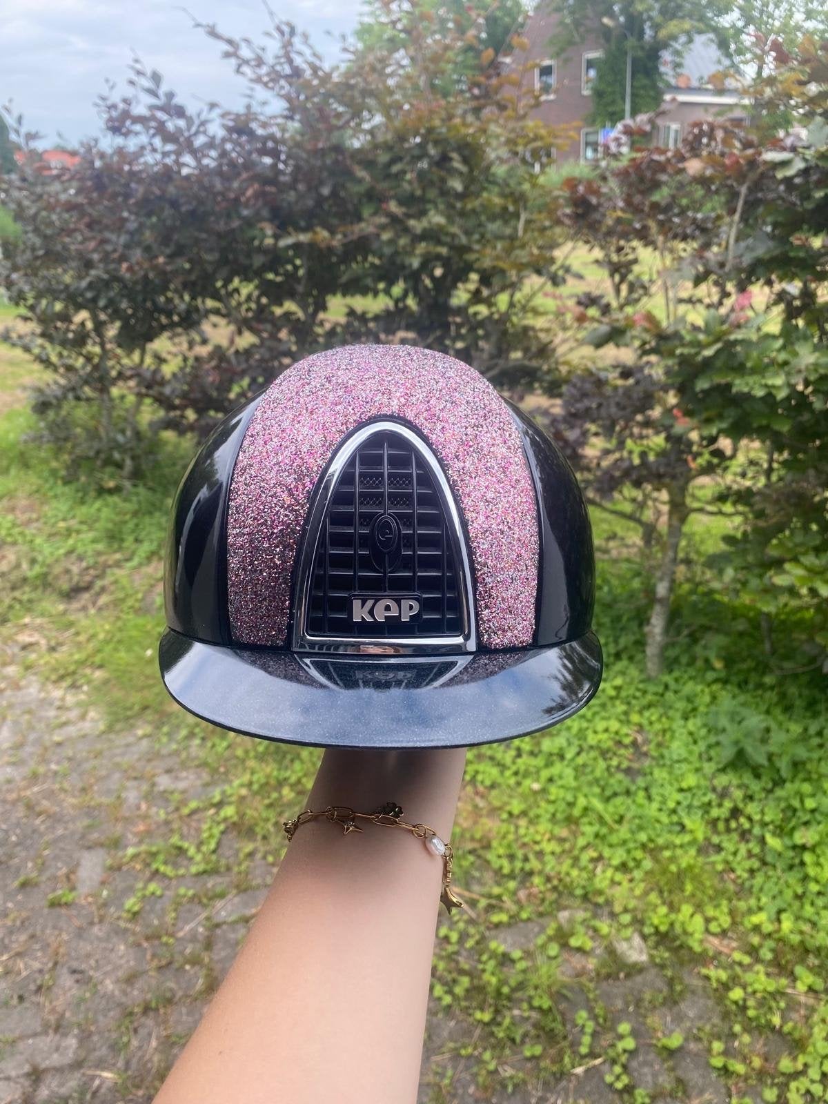 Zwart met glitter roze kep italia maat M, Ophalen, Dressuur