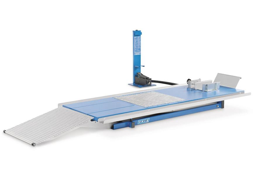 Hydropneumatische motohefbrug 500kg tafel 2200x700mm OMCN, Ophalen of Verzenden, Nieuw