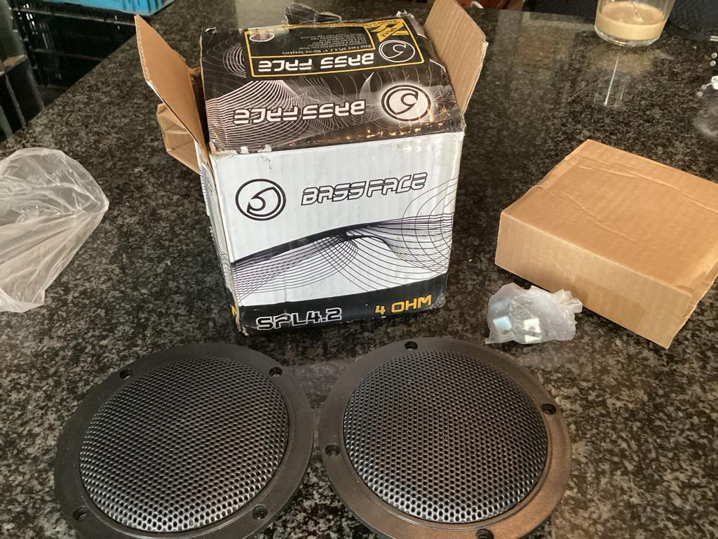 Bass Face SPL4.2 4 Ohm Marine Luidsprekers (Nieuw), Ophalen of Verzenden, Nieuw