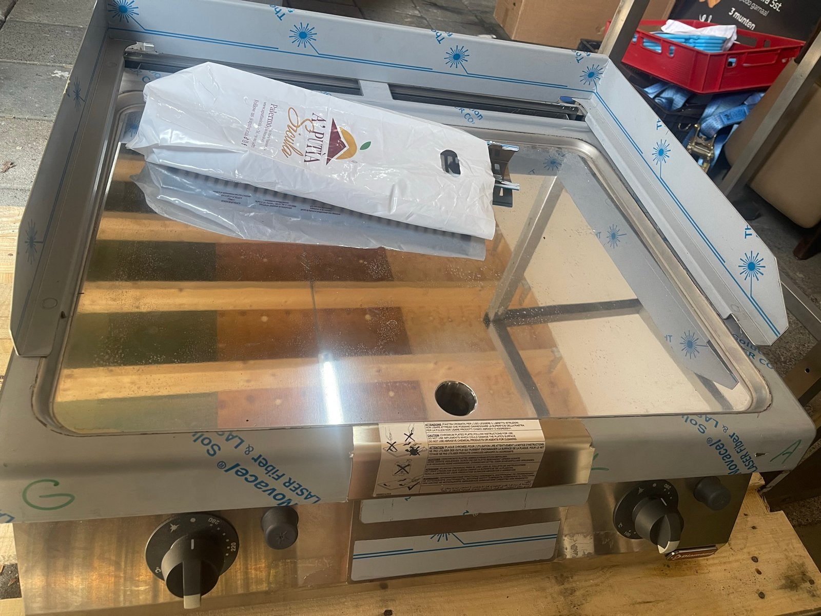 Nieuwe Gas Grillplaat - 70x80x40 cm, Witgoed en Apparatuur, Ophalen, Minder dan 85 cm, 60 cm of meer, Gas