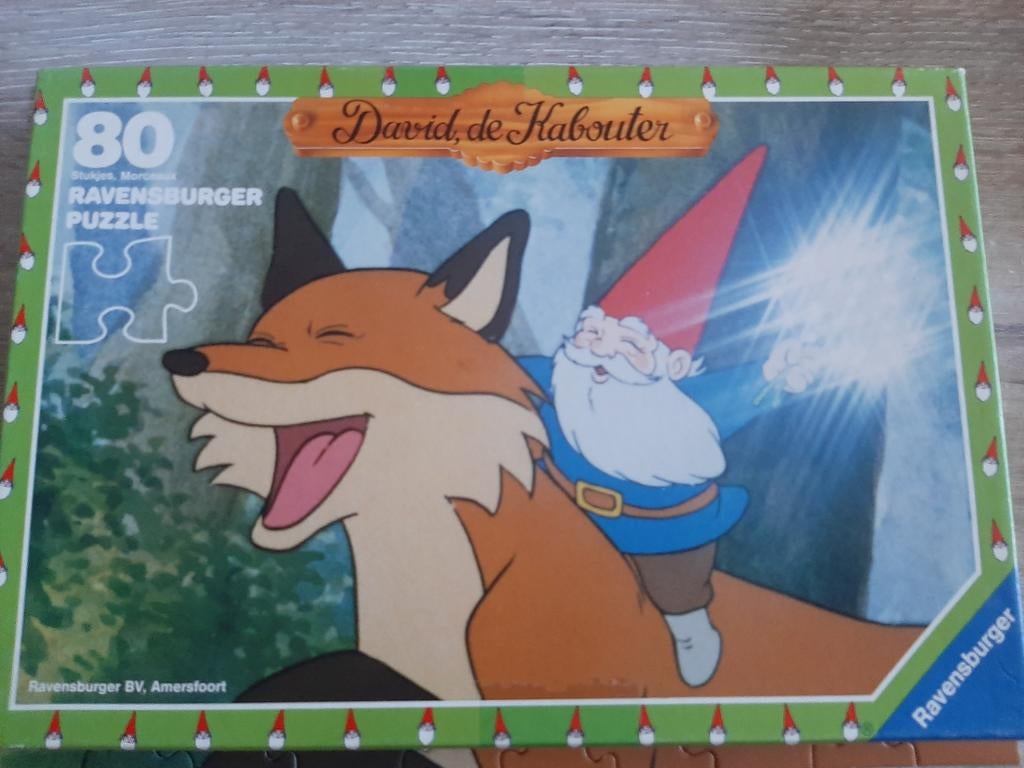 Ravensburger David de Kabouter Puzzel 80 Stukjes, Ophalen of Verzenden, Meer dan 50 stukjes, Gebruikt, 4 tot 6 jaar