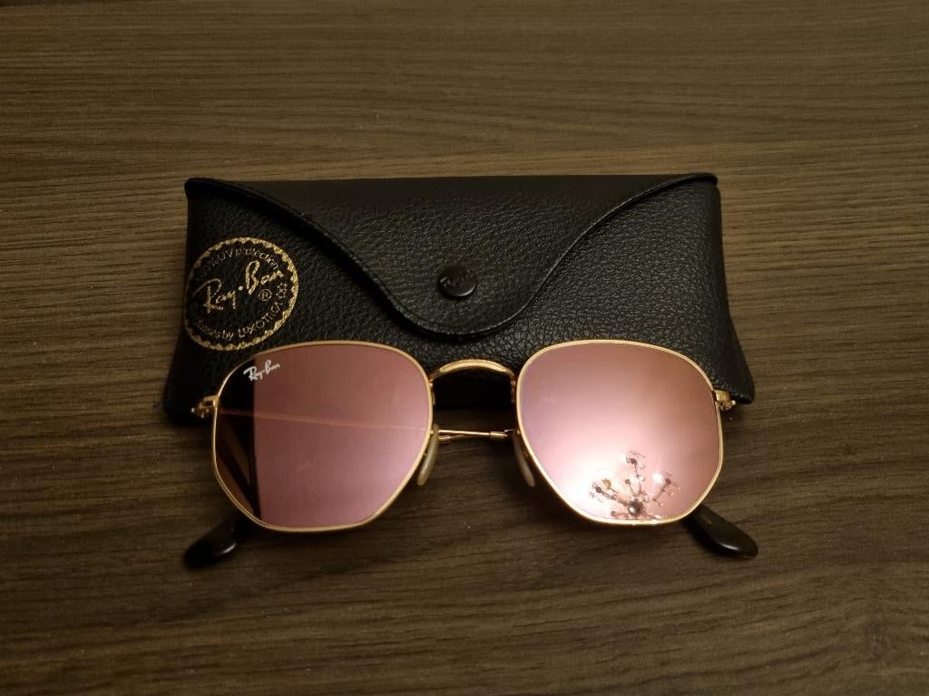 Ray-Ban Hexagonal (bronze), Gebruikt, Zonnebril, Ophalen of Verzenden, Ray-Ban