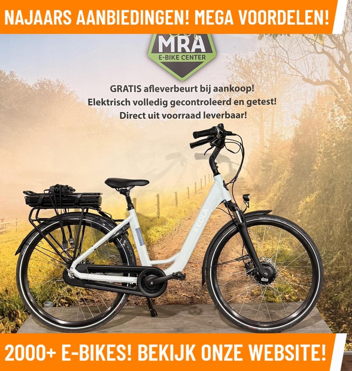 Keola Connect Elektrische fiets met goeie voorwiel motor!, 51 tot 55 cm, 50 km per accu of meer, Overige merken