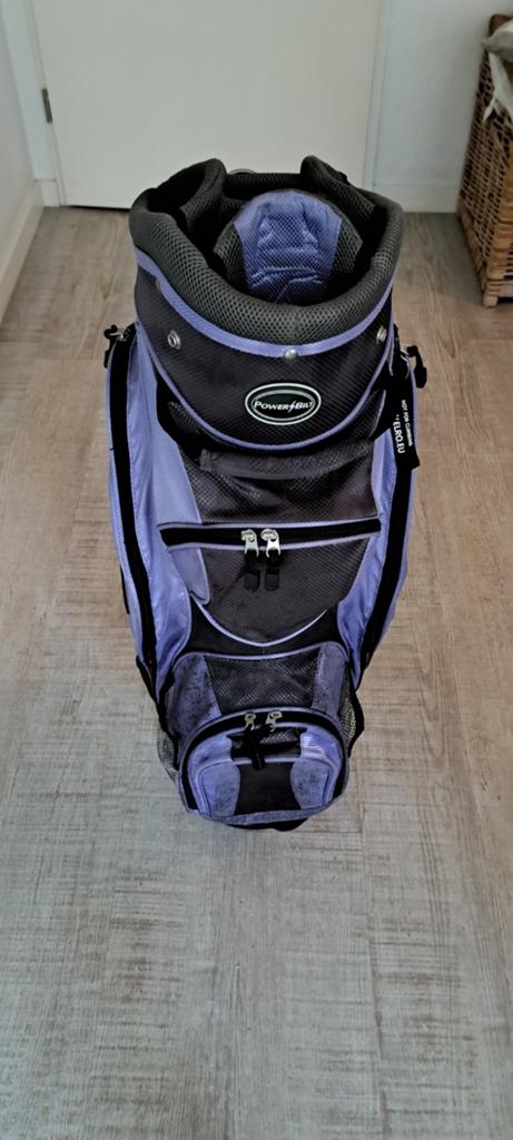 PowerBilt Countess Golf Cartbag - Paars/Zwart, Sport en Fitness, Golf, Ophalen, Gebruikt, Tas, Overige merken