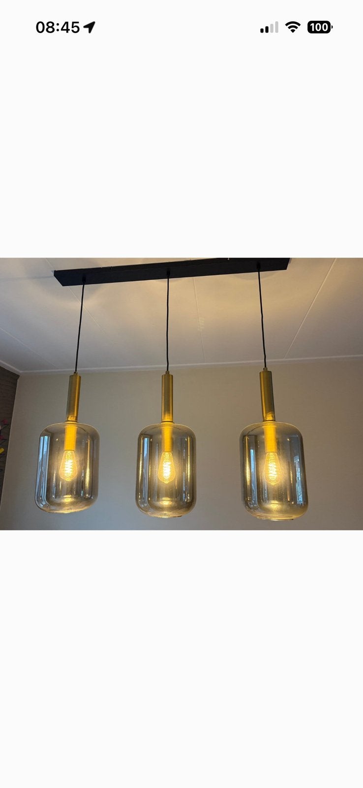 Hanglamp, Ophalen, Zo goed als nieuw, Glas