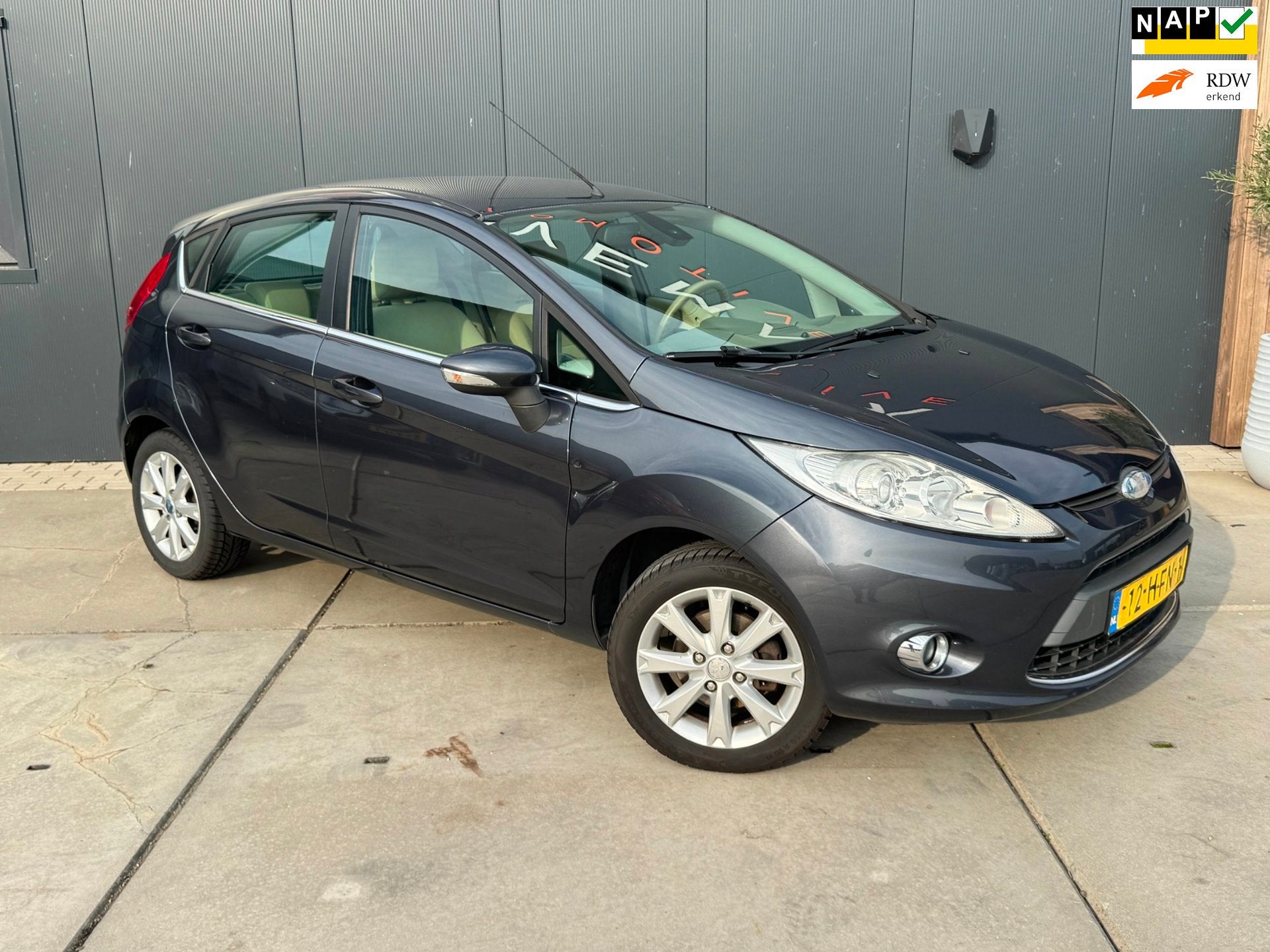 Ford Fiesta 1.25 Ghia 2008 Airco 5 Deurs Cruise control, Auto's, Voorwielaandrijving, 1242 cc, 82 pk, Origineel Nederlands