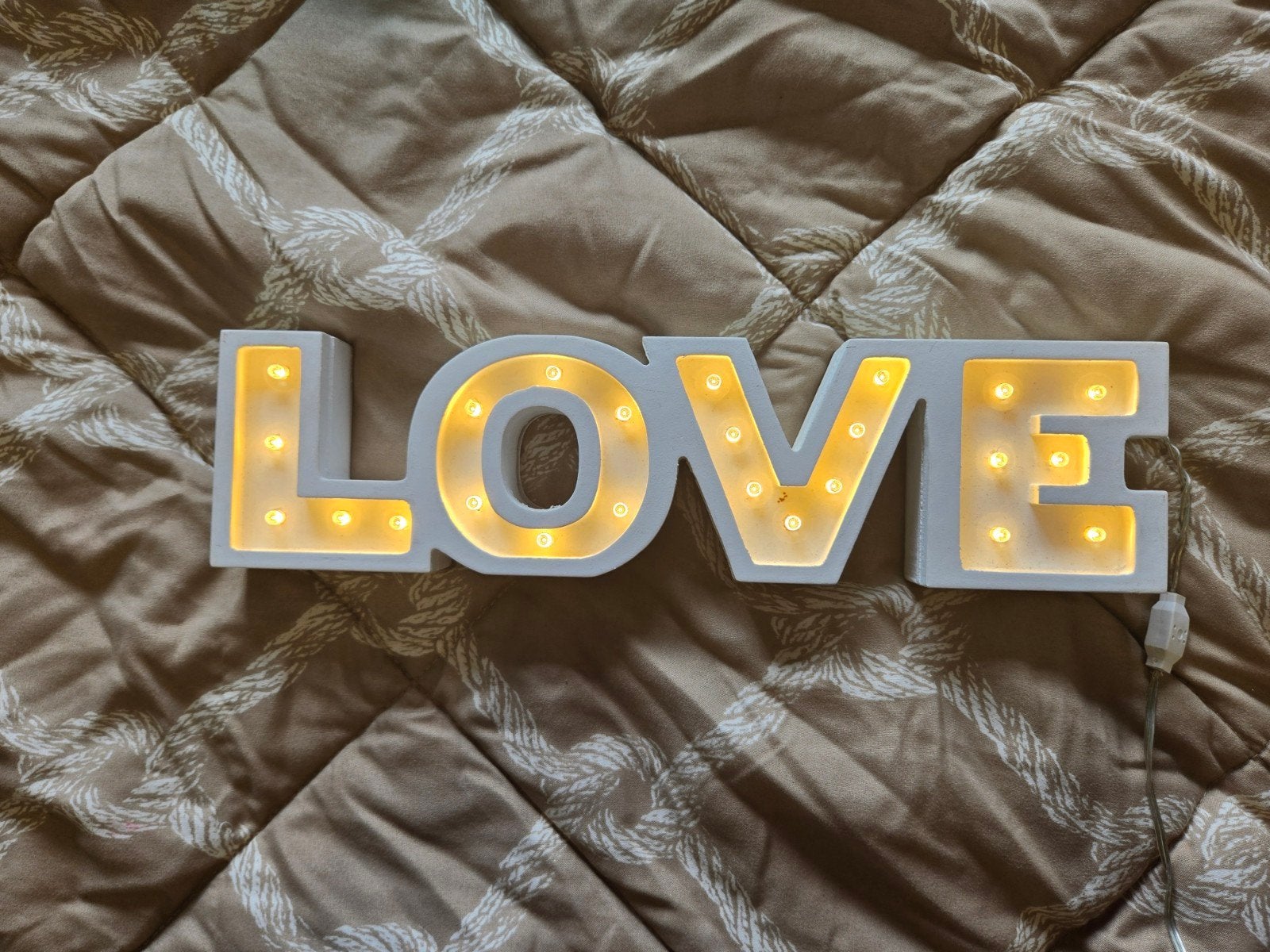 LOVE Lichtbox, Lampje, Ophalen of Verzenden, Gebruikt