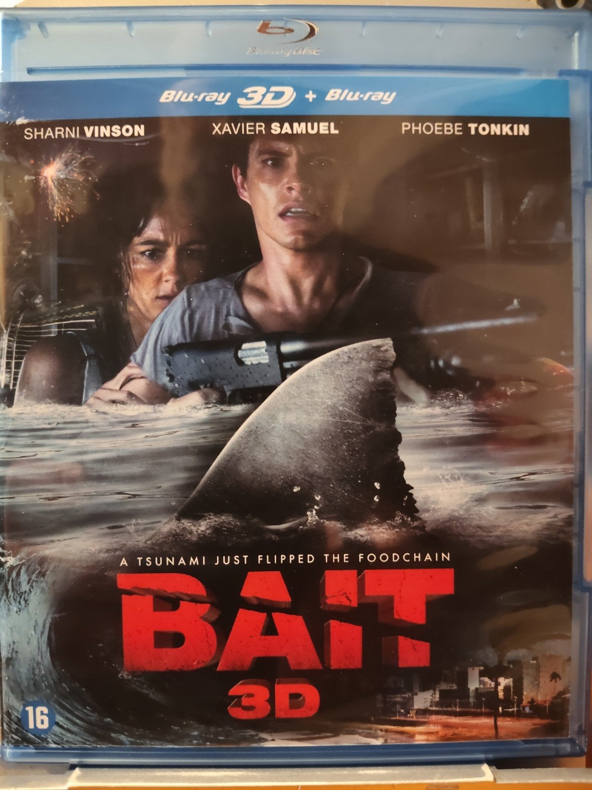Bait 3D + Bluray NL ZGAN + 3D slipcover Spannende haaienfilm, Horror, Engels, Vanaf 16 jaar, Nederlands