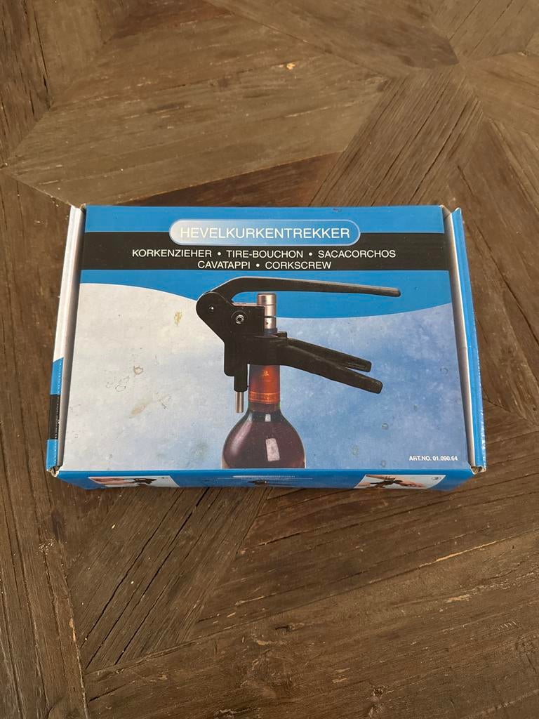 Hevelkurkentrekker - Wijnopener, Overige typen, Nieuw, Ophalen of Verzenden, Zwart