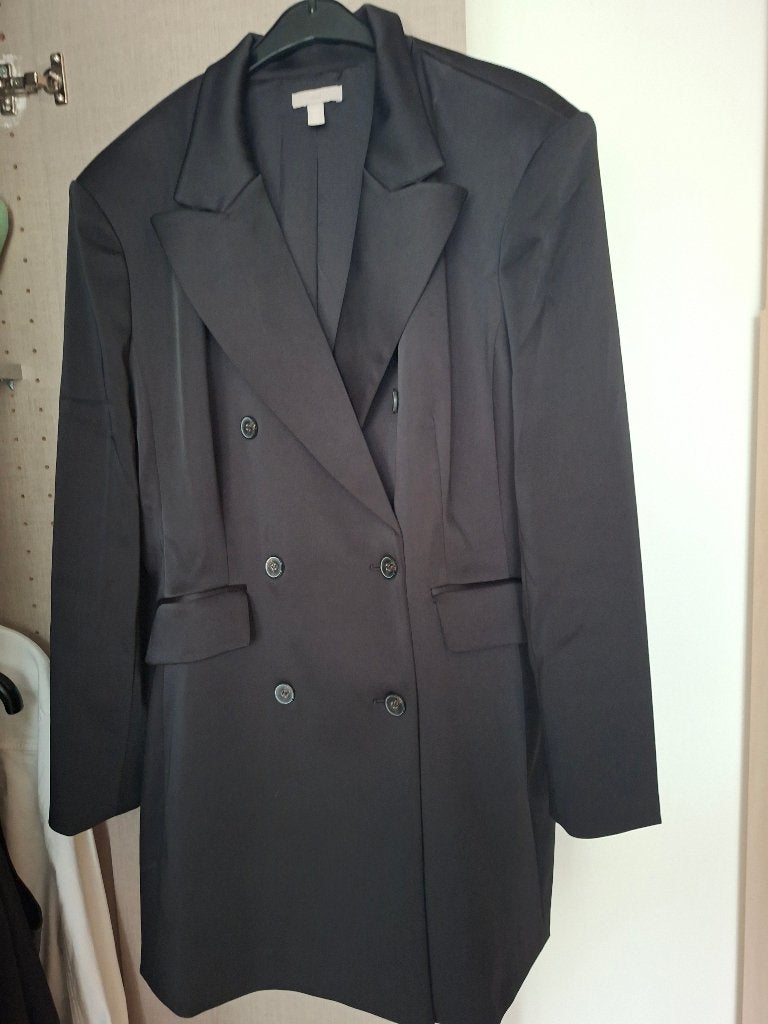 Blazer jurk, Zwart, Maat 42/44 (L), Ophalen of Verzenden, Jasje