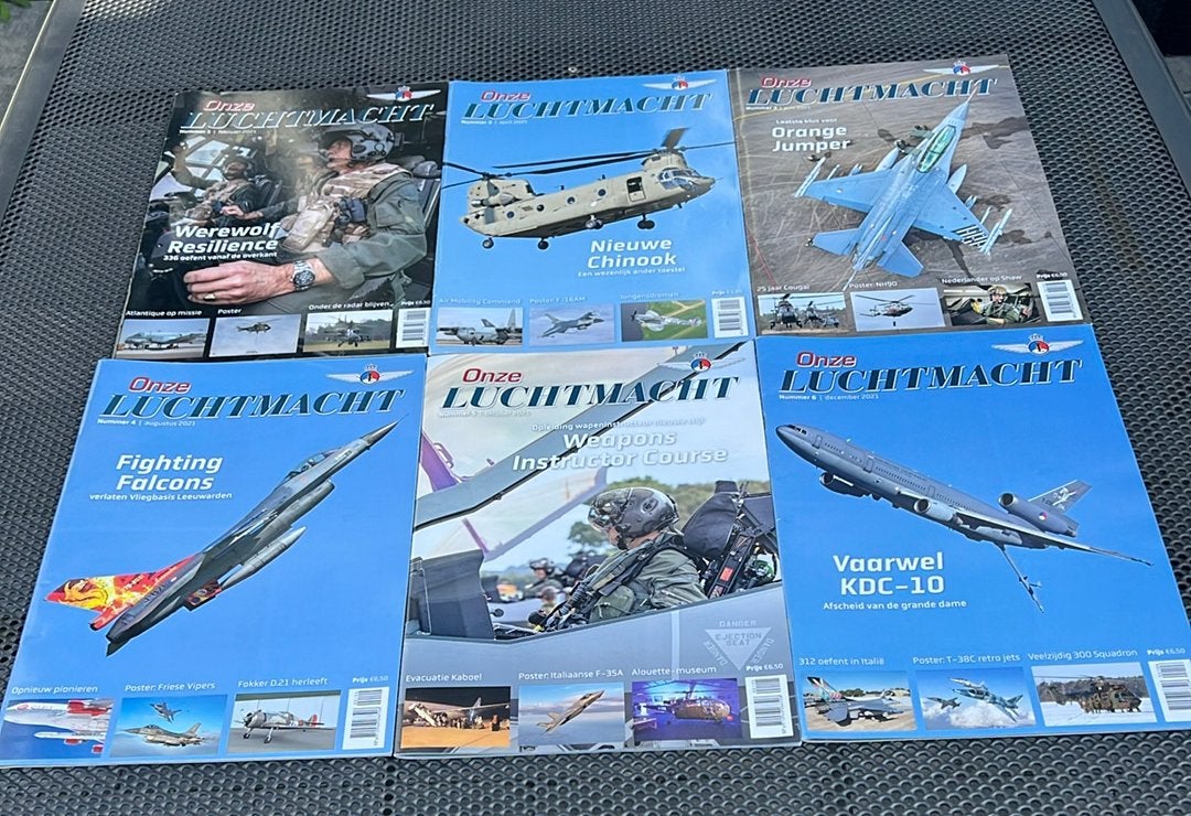 6x Onze Luchtmacht tijdschriften jaartal 2021, Verzamelen, Ophalen of Verzenden, Luchtmacht, Nederland, Boek of Tijdschrift