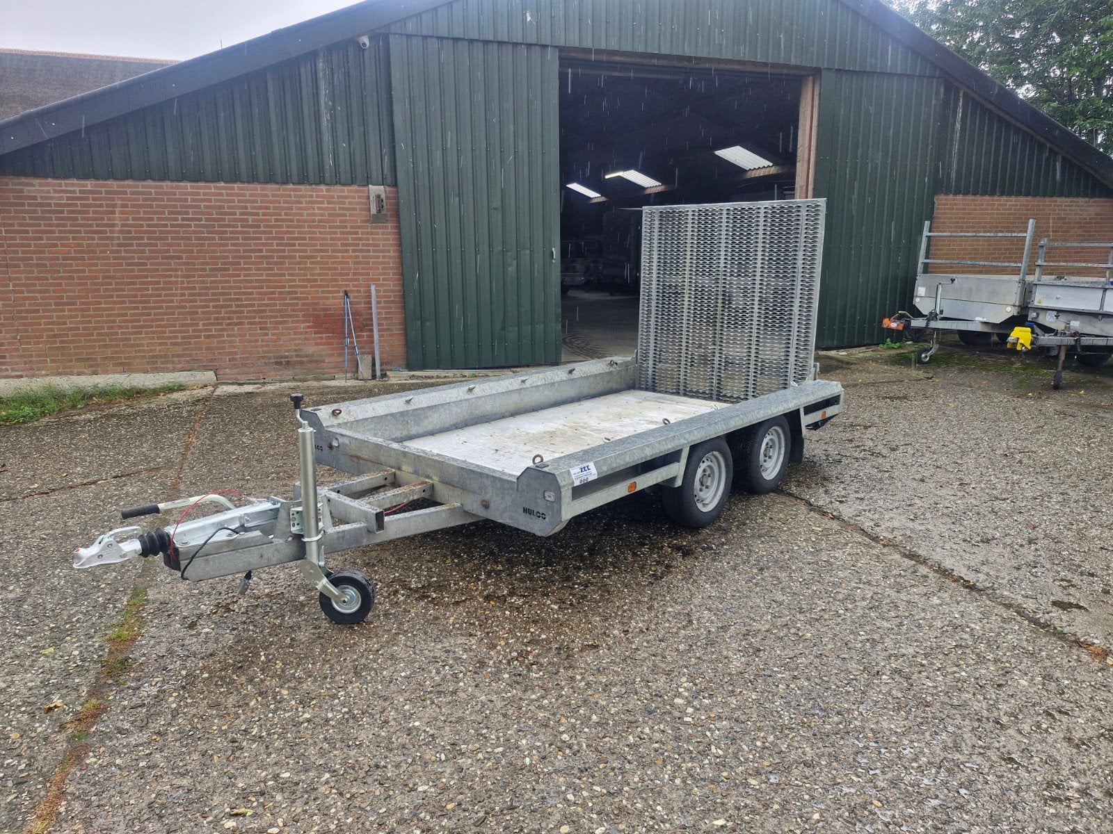 Hulco machinetransporter 3000kg, Auto diversen, Aanhangers en Bagagewagens, Ophalen, Gebruikt, -, -