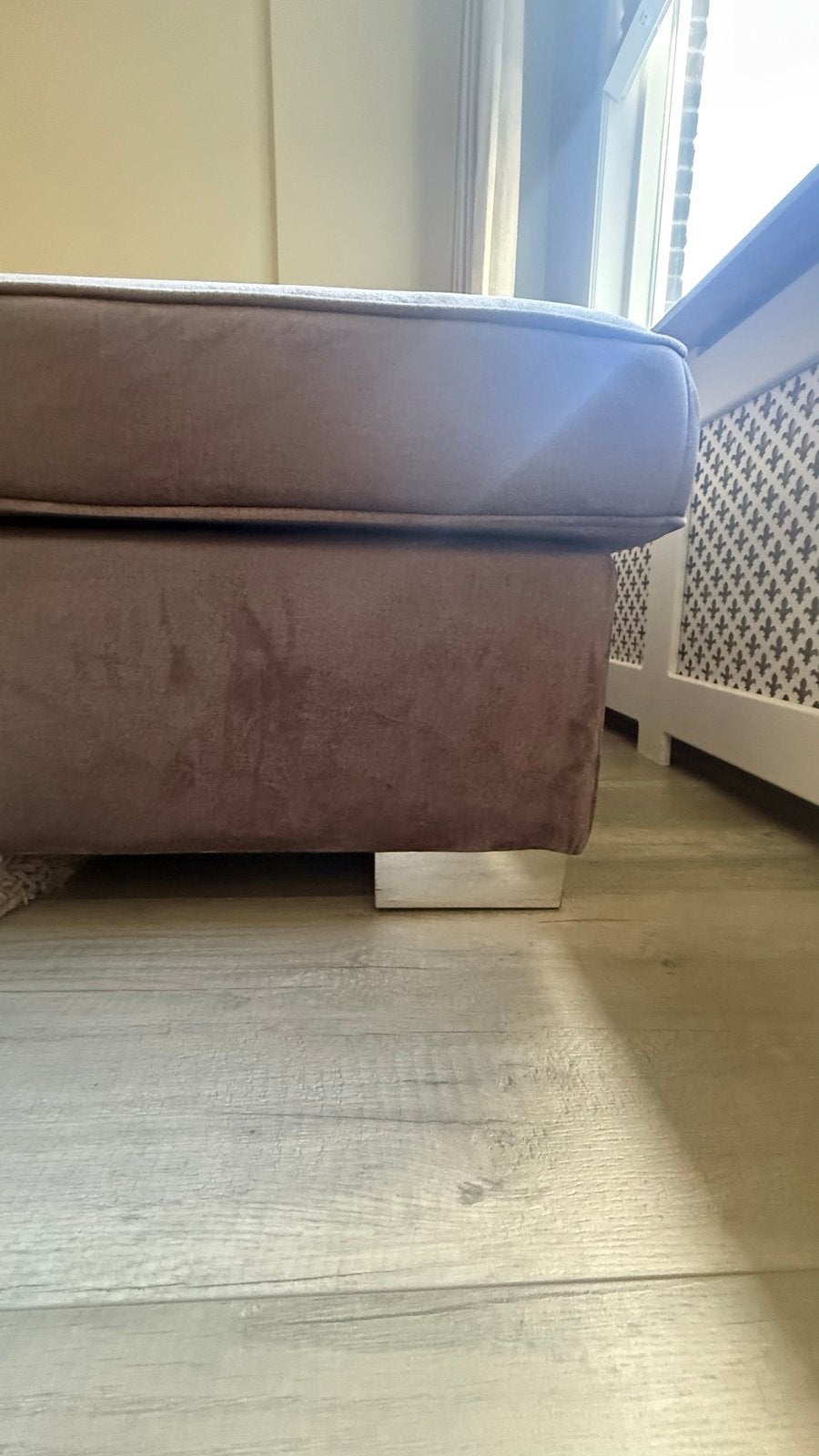 Comfortabele Hoekbank - Bruin Stof, Huis en Inrichting, Banken | Bankstellen, Ophalen, 250 tot 300 cm, Gebruikt, 125 tot 150 cm