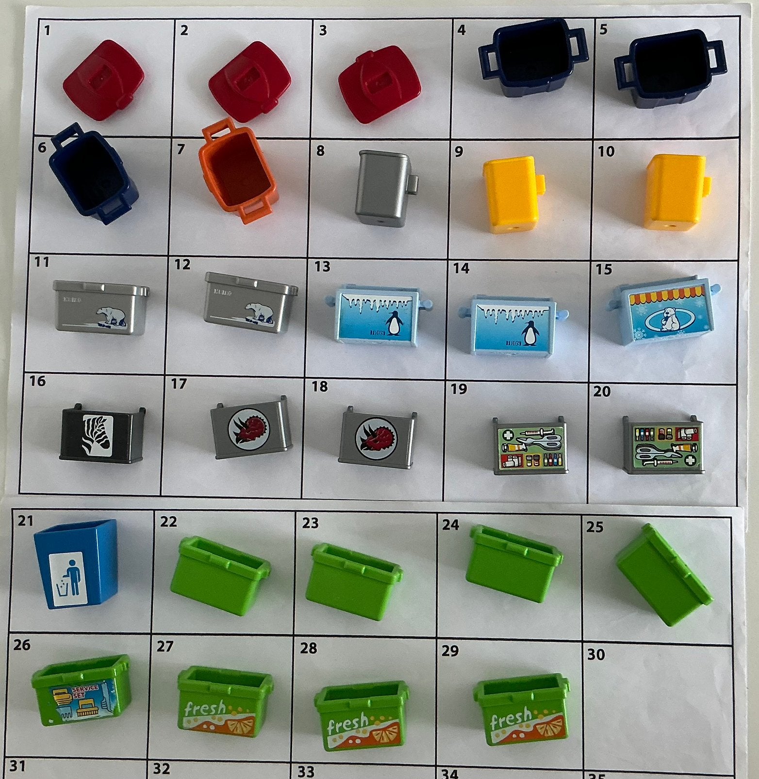 Playmobil incomplete bakjes, Ophalen of Verzenden, Gebruikt, Losse onderdelen