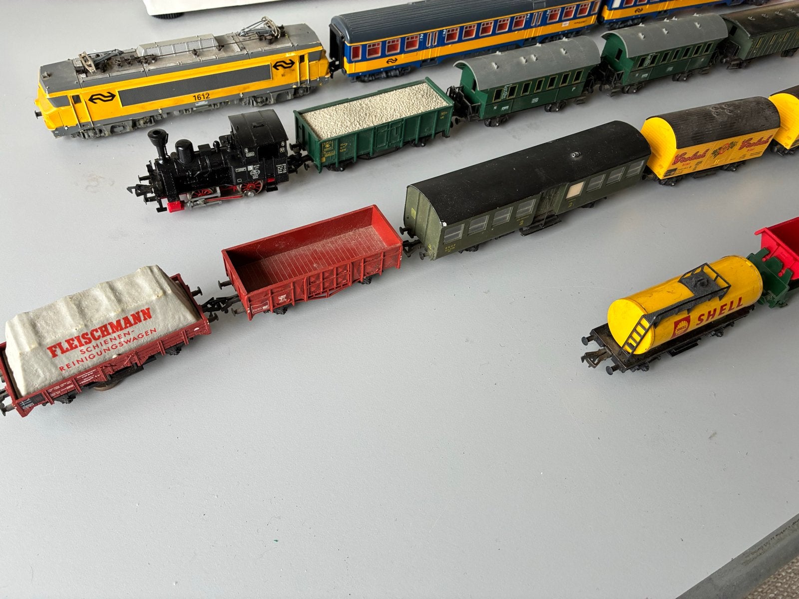 Fleischmann modelspoor: Rails, locomotieven en wagons, Gebruikt, Locomotief, Fleischmann, Ophalen of Verzenden