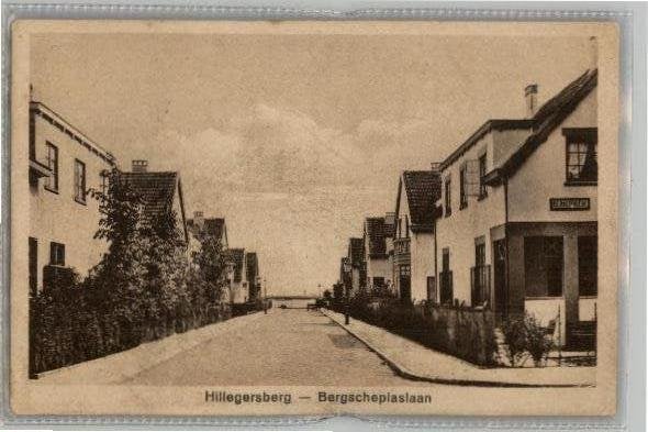 Hillegersberg Bergscheplaslaan st 1936 uitg J.G.de Malker, Ophalen of Verzenden, 1920 tot 1940, Gelopen, Zuid-Holland