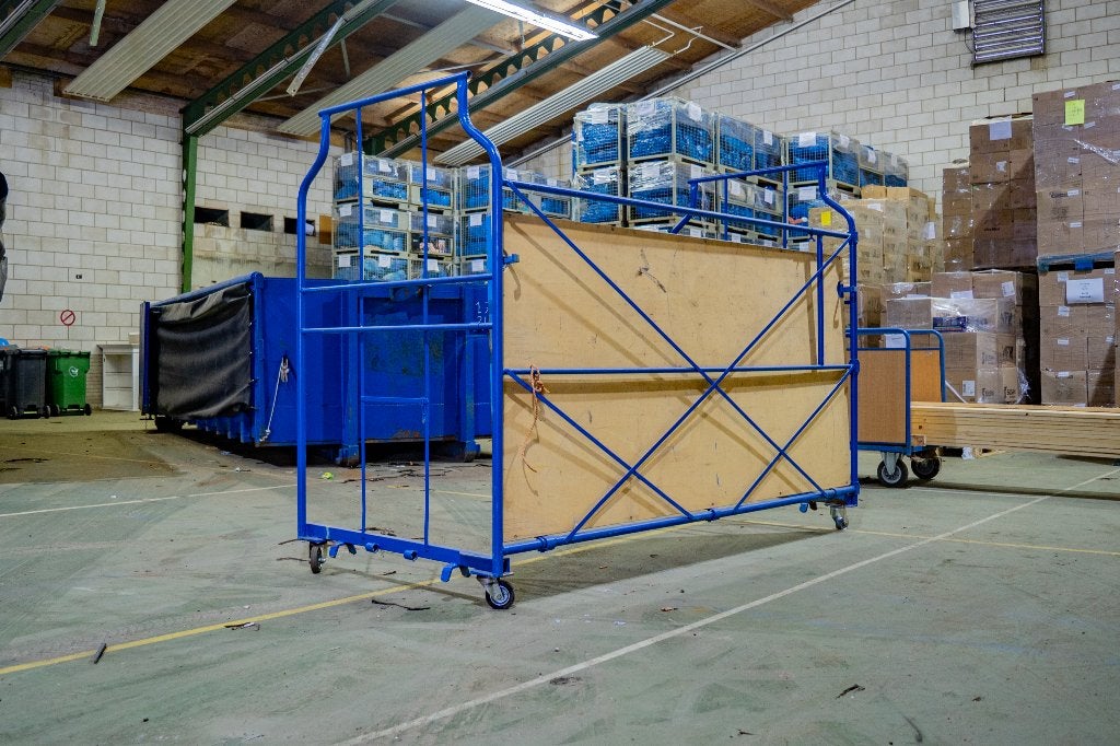 2 Meubelkarren, Doe-het-zelf en Verbouw, 100 liter of meer, Ophalen, Gebruikt, Transportkar