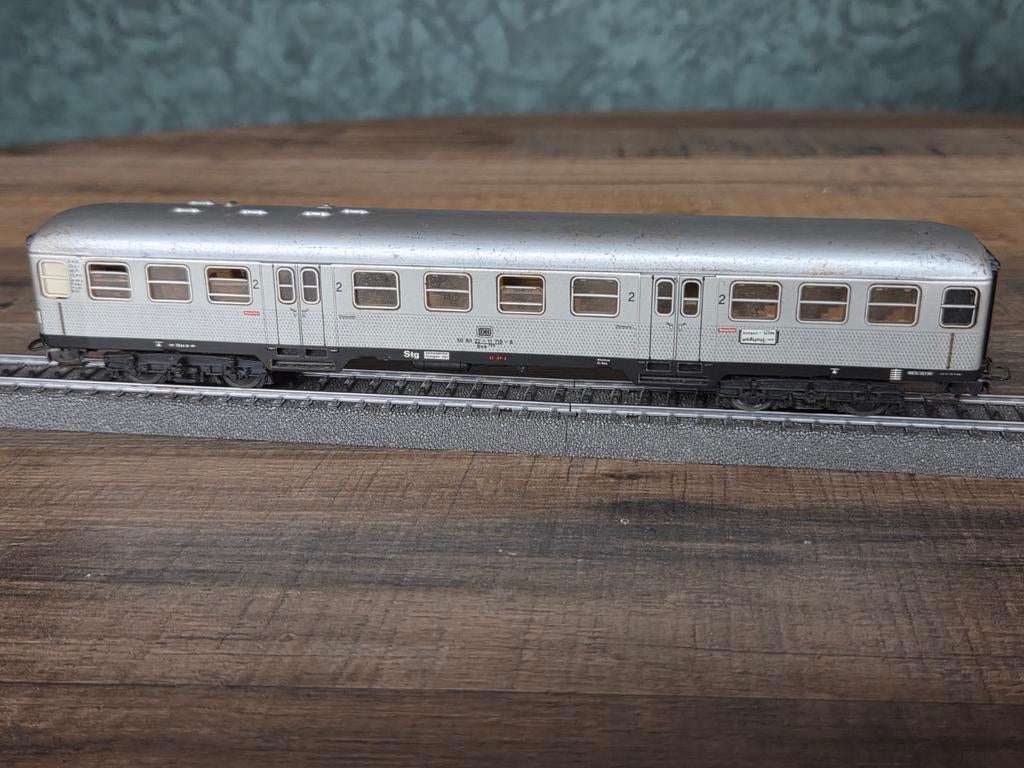Marklin 4082 rijtuig 2e klasse Silberling met OVP, Hobby en Vrije tijd, Wisselstroom, Gebruikt, Wagon, Ophalen of Verzenden