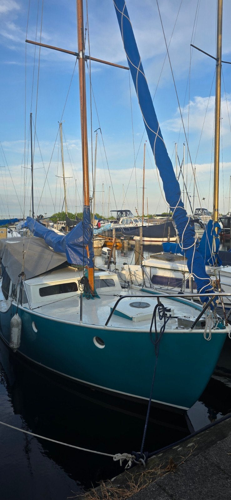 Unieke zeilboot bakdekker, Ophalen, Polyester, Benzine