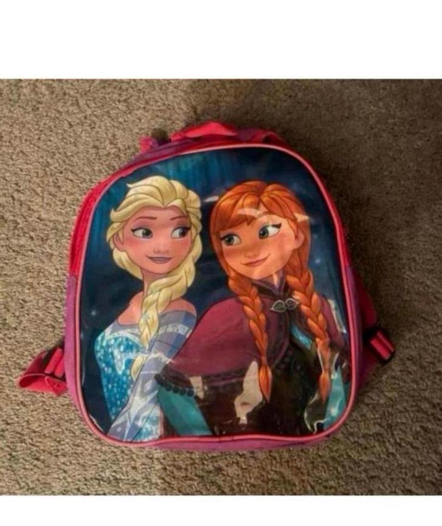 Frozen Anna Elsa Schooltas Rugzak, Gebruikt, Rugtas, Ophalen of Verzenden, Roze