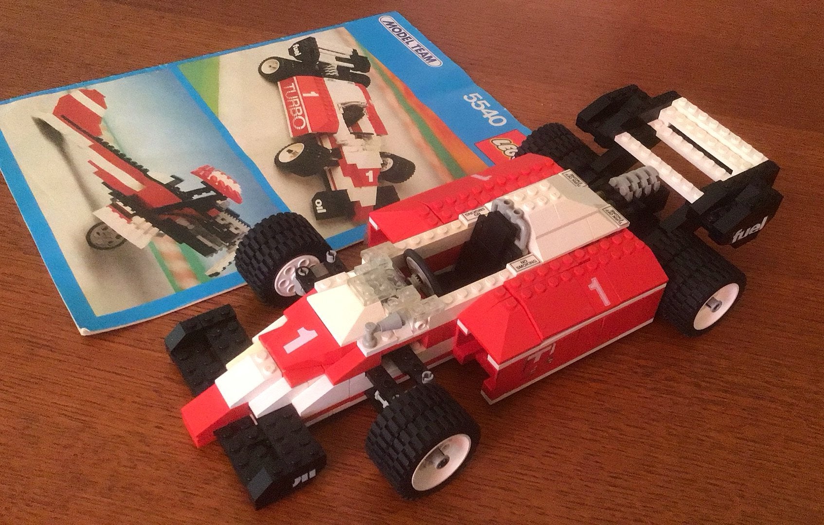 Raceauto uit 1986. Modelteam 5540., Gebruikt, Overige thema's, Lego, Ophalen of Verzenden