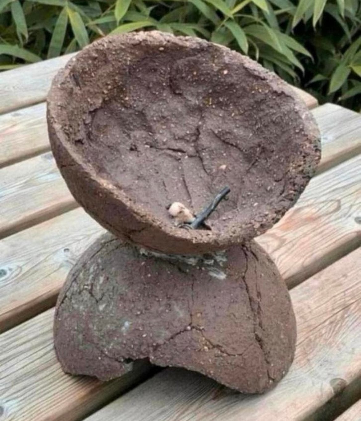 Bonsai pot handgemaakt JPC bruin ongeglazuurd 18x20,6, Tuin en Terras, Bloempotten, Rond, Ophalen of Verzenden, Zo goed als nieuw