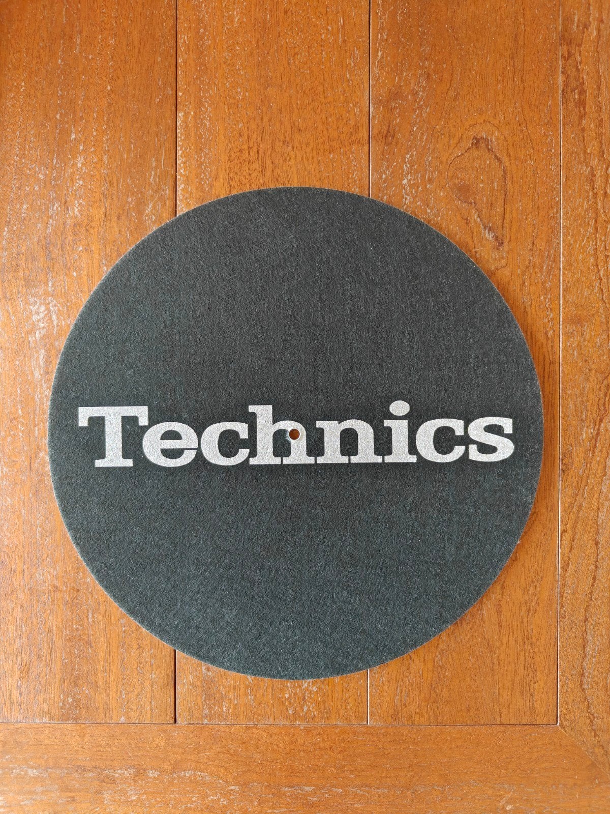 Technics platenspeler slipmat - Zwart met zilver logo, Ophalen, Zo goed als nieuw, Technics