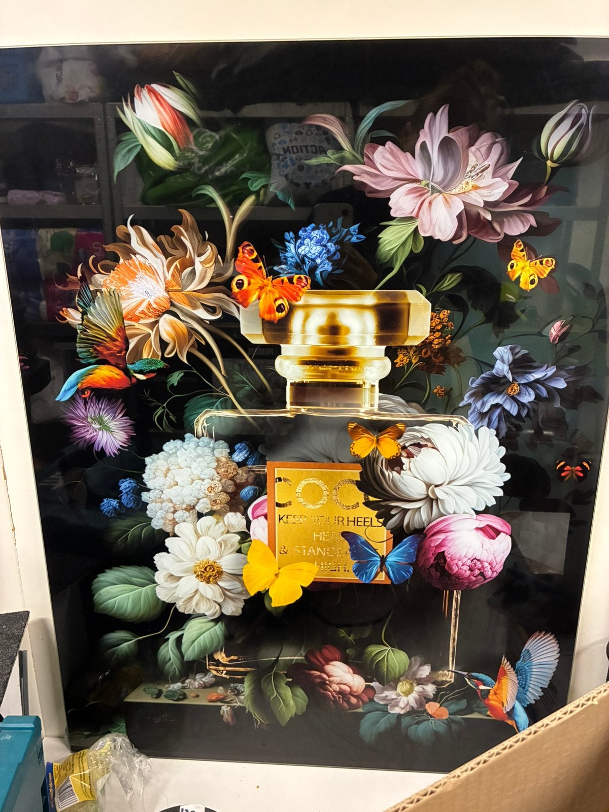 Glasschilderij bijna nieuw, Ophalen