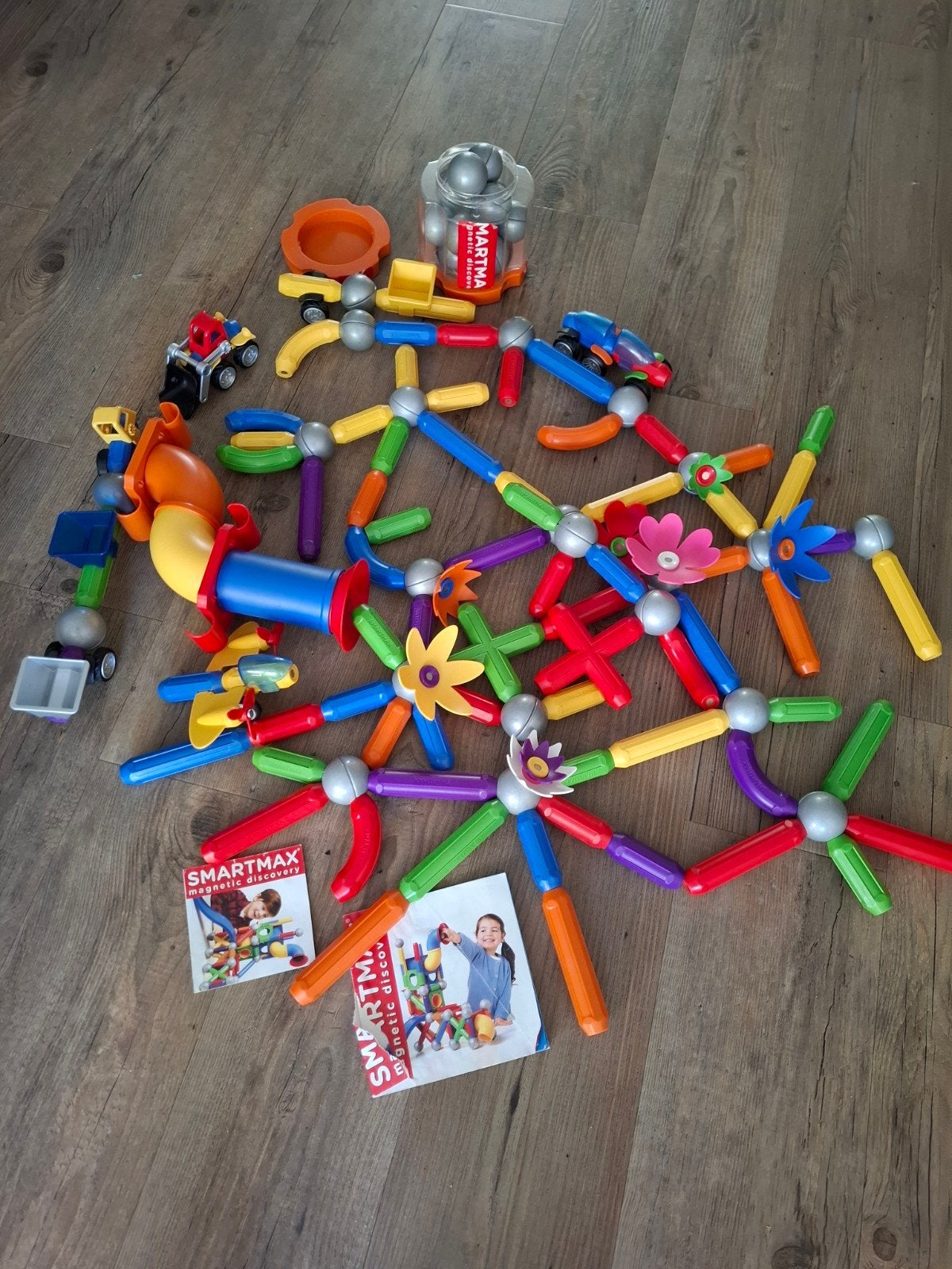 Grote Smartmax set: auto's, vliegtuig, bloemen, bouwblokken, Ophalen of Verzenden, Gebruikt, Overige merken