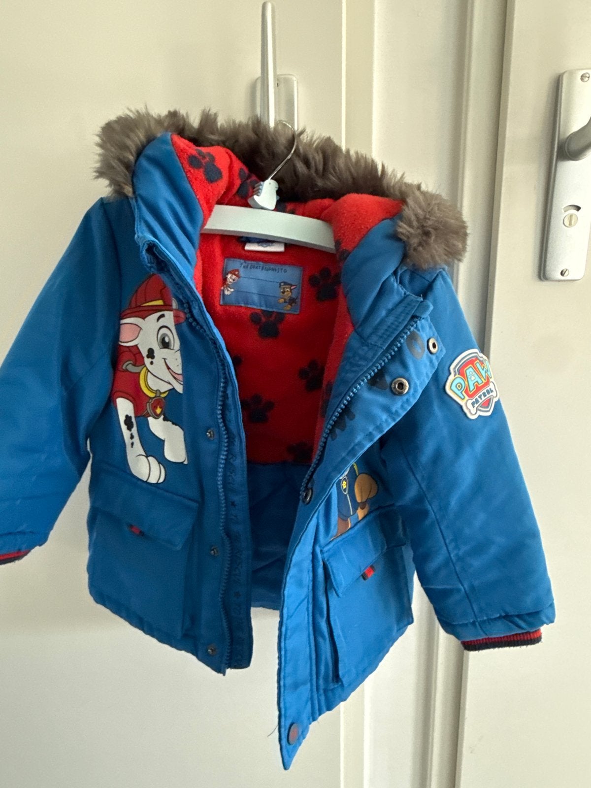 Paw Patrol winterjas voor jongens, maat 86, Kinderen en Baby's, Ophalen, Zo goed als nieuw, Jongetje, Jasje