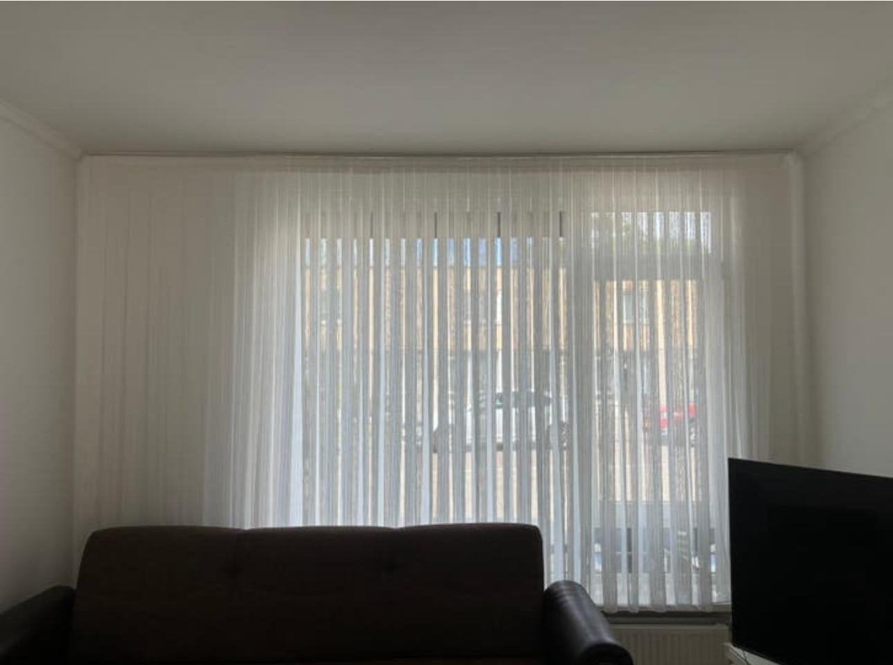 2x witte vitrage, Vitrage, Wit, Ophalen of Verzenden, Lichtdoorlatend