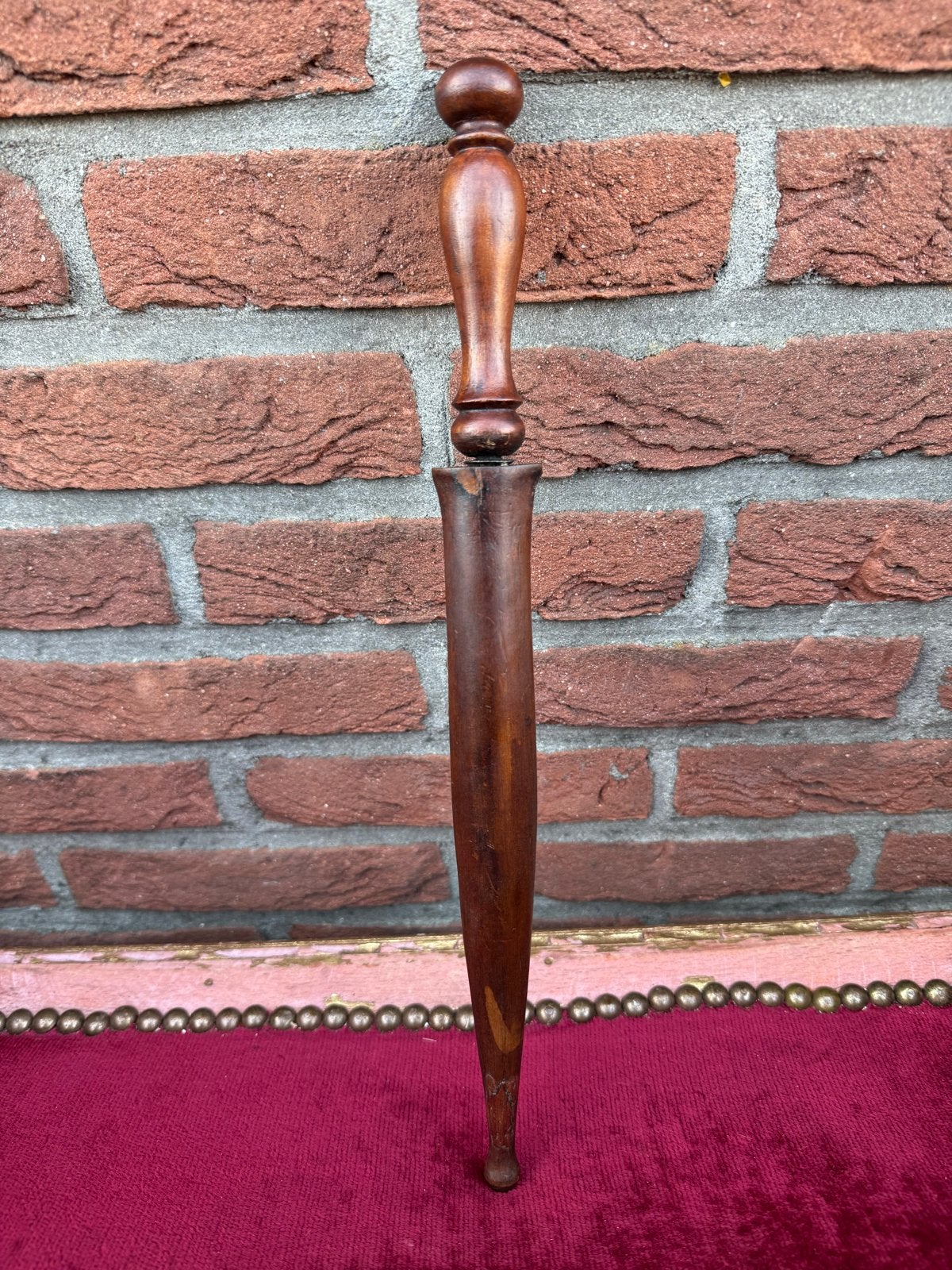 fraaie Antieke Javaanse Tombak met Kulit Semangka Pamor, Ophalen of Verzenden, Landmacht, Azië, Mes of Dolk