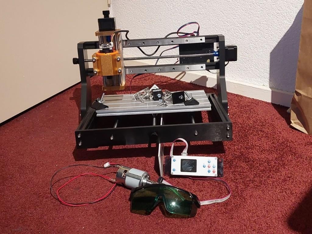 CNC 3018 CNC machine met Laser module 500mW, Ophalen, Gebruikt