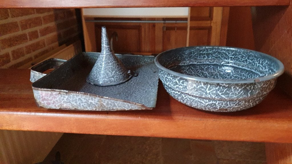 Antiek emaille per stuk te koop. Prima staat. Opsturen of, Antiek en Kunst, Ophalen of Verzenden
