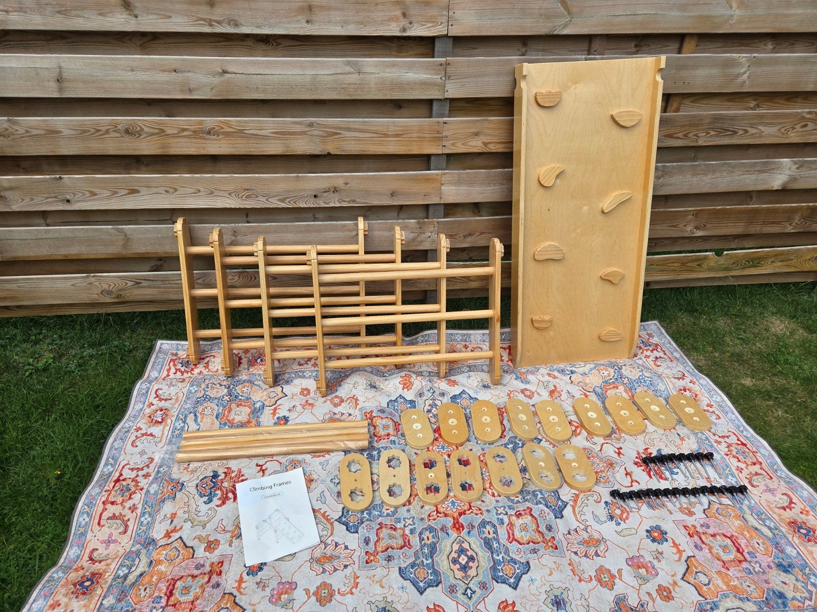 Houten Montessori klimrek Ladanas met glijbaan, Kinderen en Baby's, Speelgoed | Houten speelgoed, Ophalen