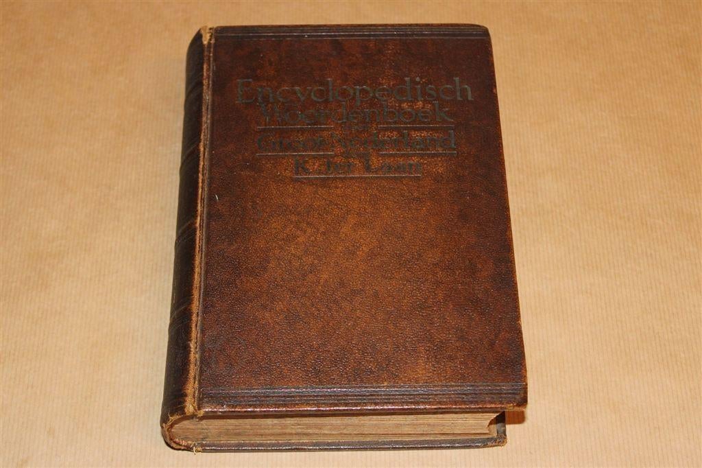 Vintage Encyclopedie Groot-Nederland [1937] van K. ter Laan, Boeken, Ophalen of Verzenden, Gelezen, Van Dale, Nederlands