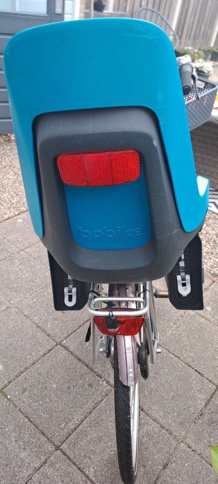 te koop bobike fietsstoeltje v achterop, Achterzitje, Voetsteuntjes, Ophalen of Verzenden, Zo goed als nieuw