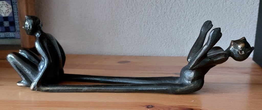 Wijn flessenhouder, verbronsd, Zwart, Overige materialen, Nieuw, Ophalen of Verzenden