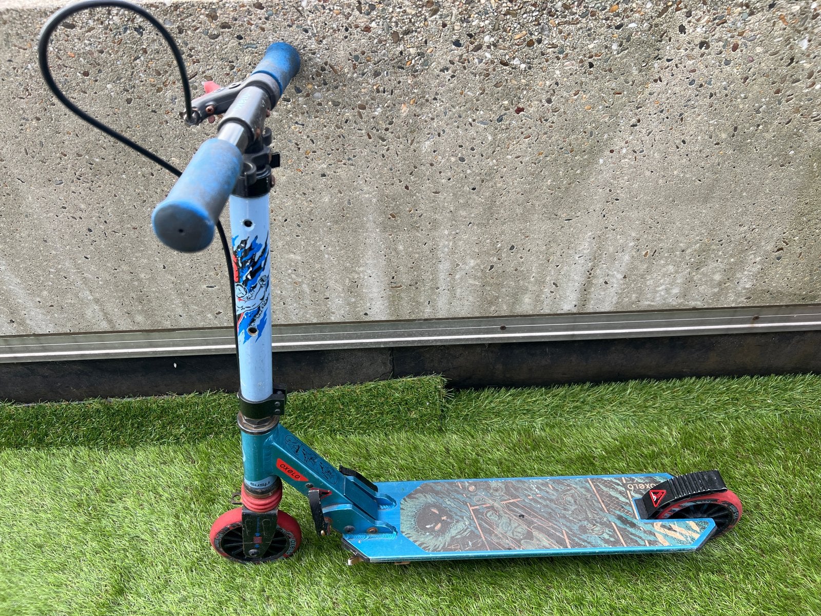 Oxelo step met vering en handrem, Fietsen en Brommers, Steps, Ophalen, Gebruikt, Gewone step