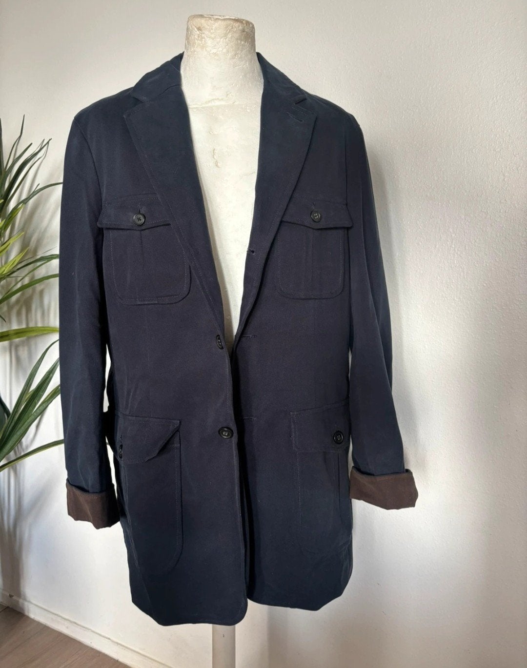 Hackett London trenchcoat maat M/ L, Ophalen of Verzenden, Zo goed als nieuw, Hackett, Maat 48/50 (M)