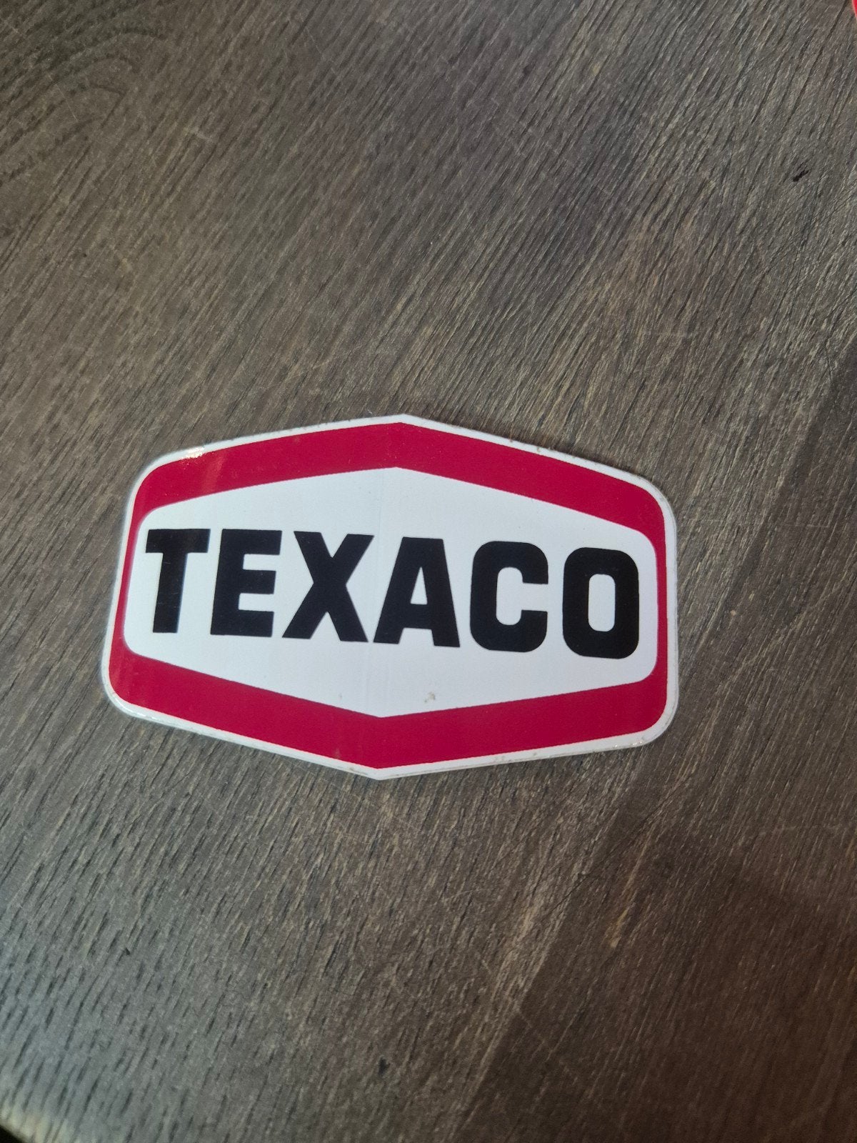 Vintage Texaco sticker/embleem, Ophalen of Verzenden