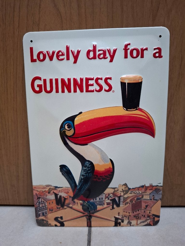 Reclamebord Guinness Toucan, Ophalen of Verzenden, Nieuw, Reclamebord, Plaat of Schild, Overige merken