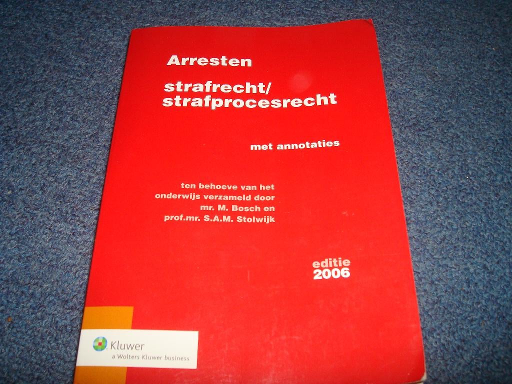 Arresten strafrecht/strafprocesrecht met annotaties, Ophalen, Gelezen, Sociale wetenschap