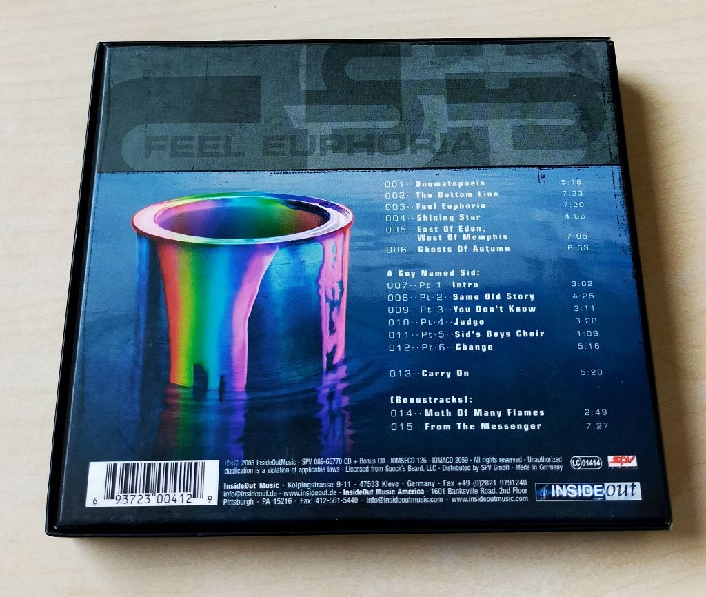 Spock's Beard - Feel Euphoria CD 2003 Box Bonus CD Gebruikt, Ophalen of Verzenden, Gebruikt, Progressive Rock