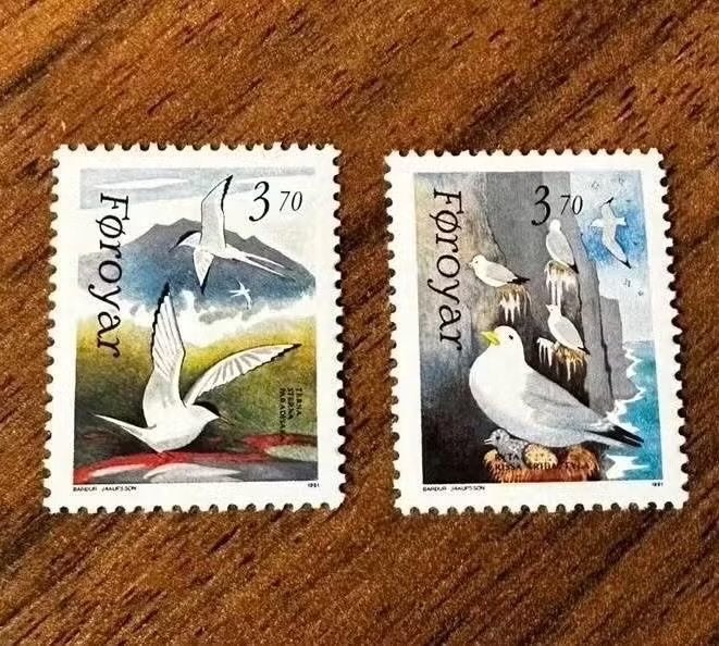 Faroer 1991 Vogels Postfris - Set van 2 postzegels, Ophalen of Verzenden, Postfris