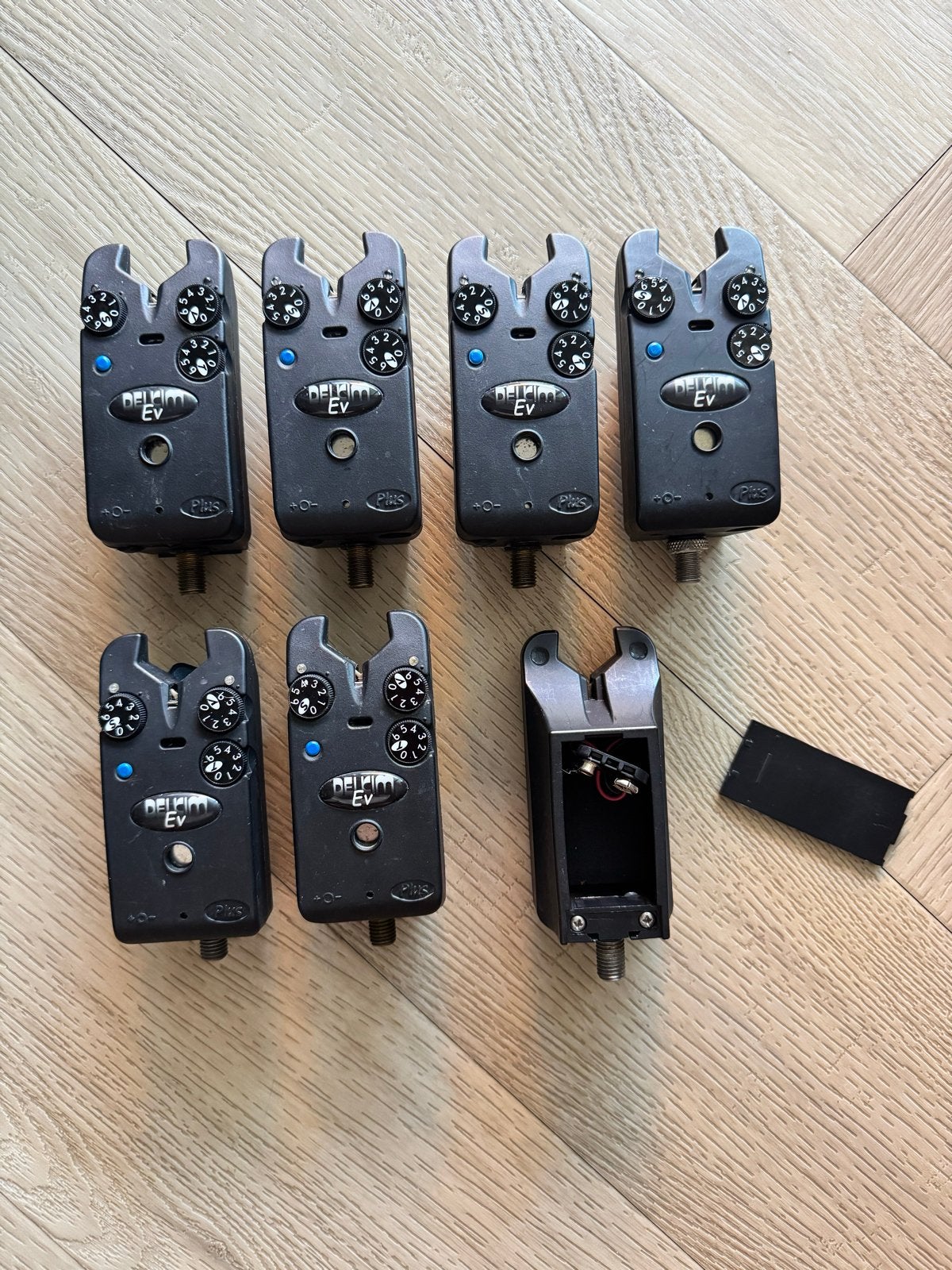 Delkim EV Plus Beetmelders Set met Fox CamoLite opbergtas, Ophalen of Verzenden, Gebruikt, Overige typen