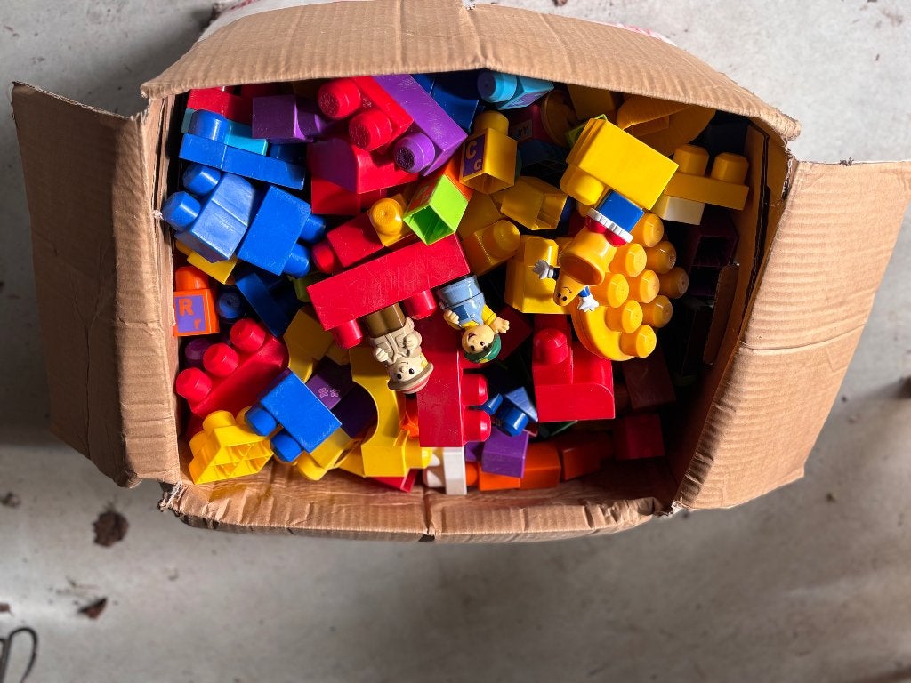 Grote doos Megabloks, Kinderen en Baby's, Speelgoed | Bouwstenen, Ophalen, Gebruikt, Megabloks